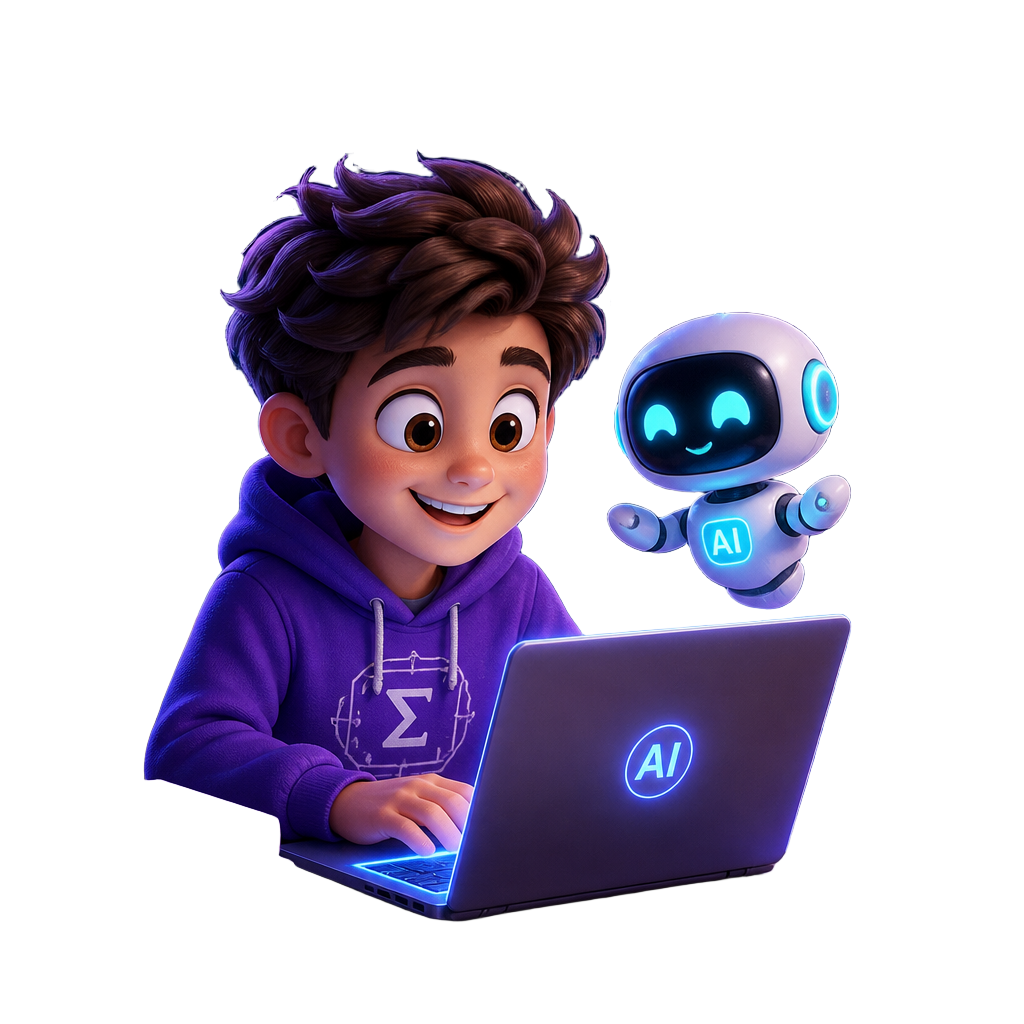 Student learning with AI tutor robot